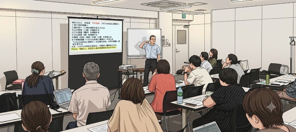 国語「走れメロス」を題材にした体験・模擬授業